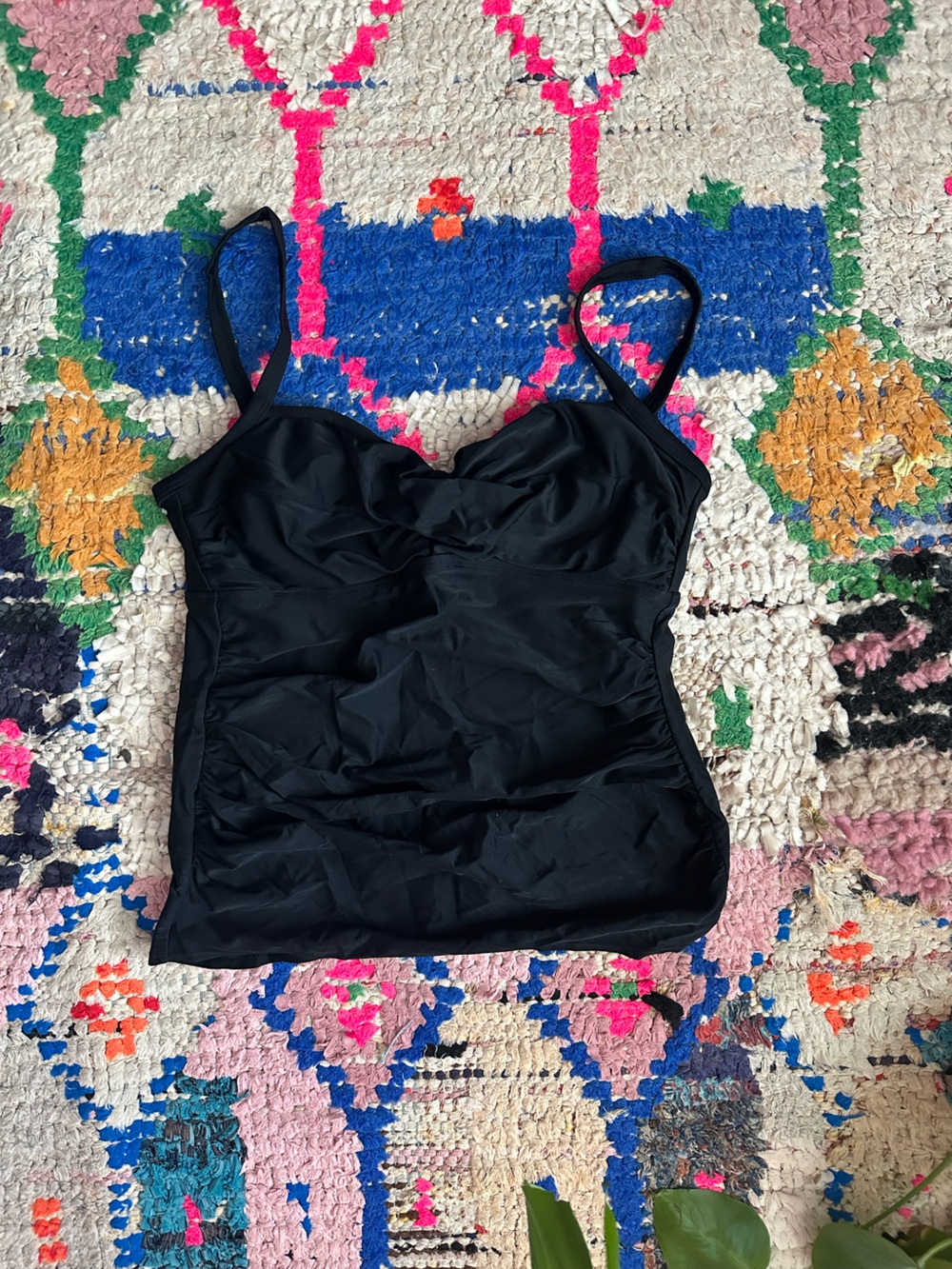 Black Maternity Swim Top